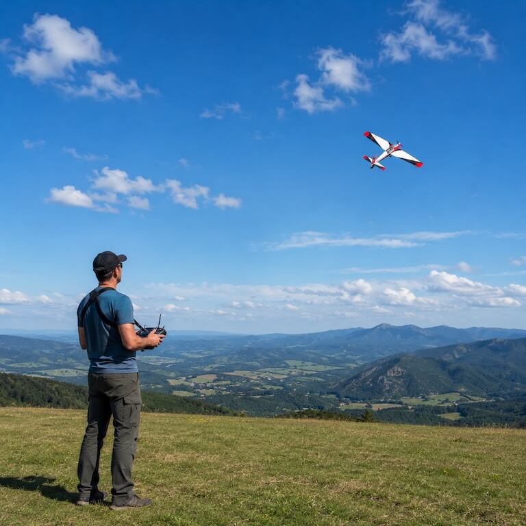 ejemplo de práctica de aeromodelismo