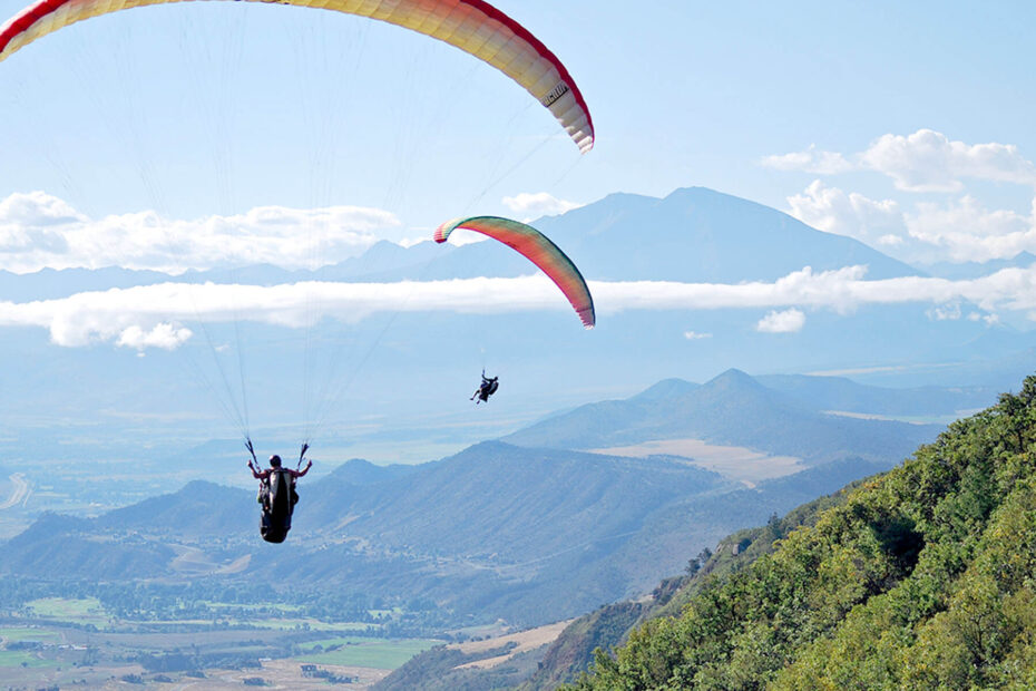 imagen de vuelo en parapente